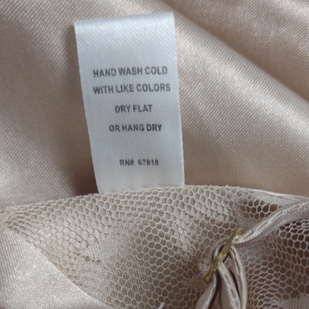 Elegant Satin Chemise in Cream , Babydoll, Sexy,Feminine. - Picture 9 of 13